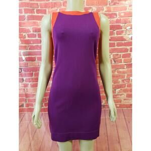 Alice & Trixie Colorblock Purple Orange Women's Sleeveless dress Size XS